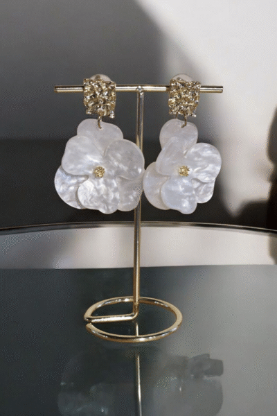 boucles d'oreilles mariée