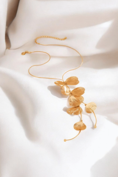 collier “feuilles d’or”